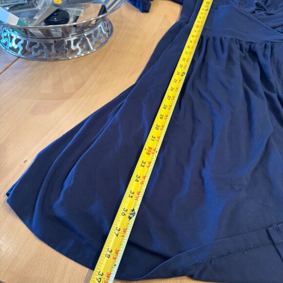 Tart Midi Wrap Dress - 2X - navy - Picture 6 of 6